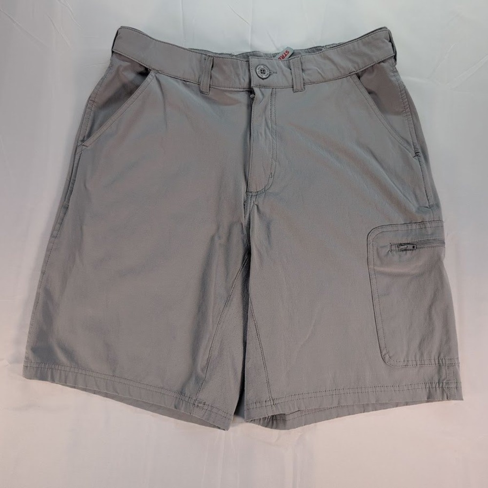 Pacific Trail Mens Shorts 34 Gray Stretch Hiking Cargo Outdoor Nylon